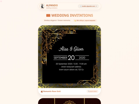 weddininginvitationsquare screenshot
