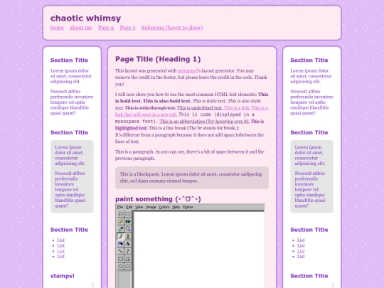 3 column screenshot