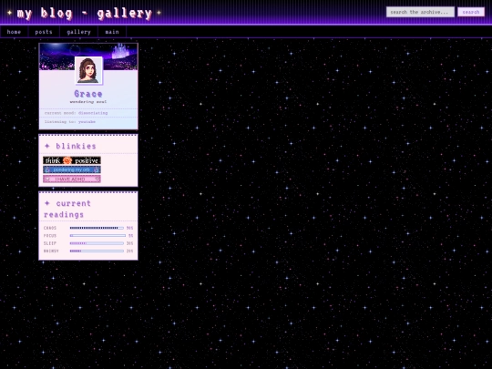 blog/photos screenshot