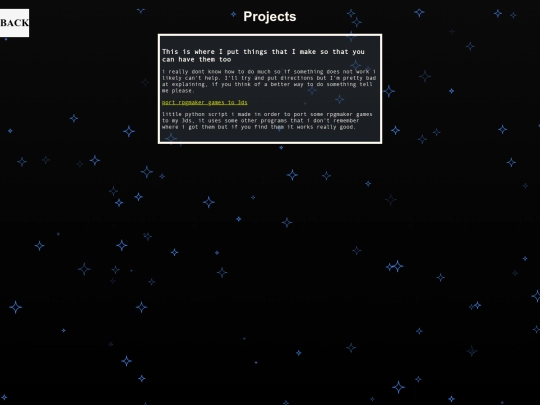 projects screenshot