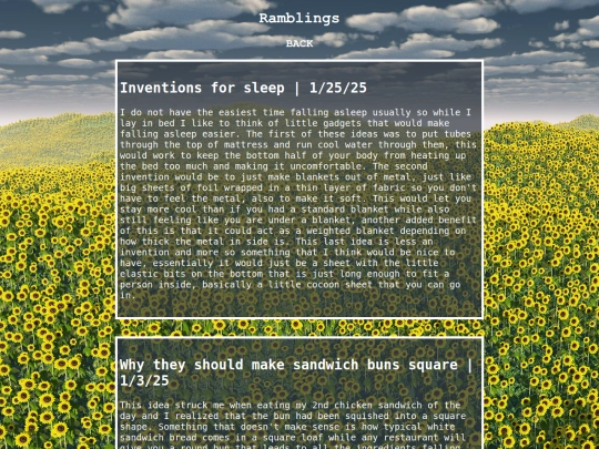 ramblings screenshot