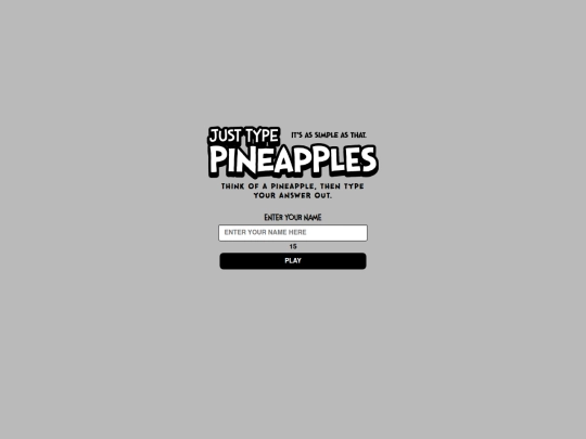 justtypepineapples screenshot