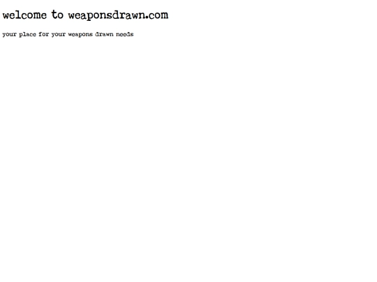 weaponsdrawn.com screenshot