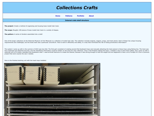 Portfolio/tracks screenshot