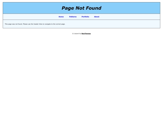 not_found screenshot
