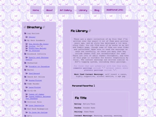 library screenshot