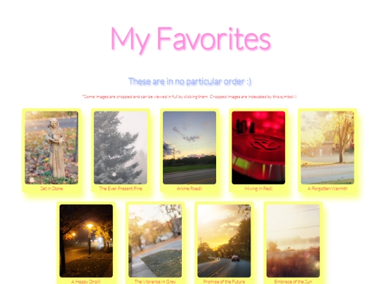 favorites screenshot