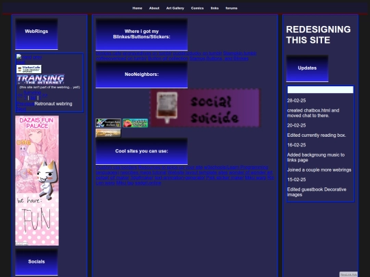 links screenshot