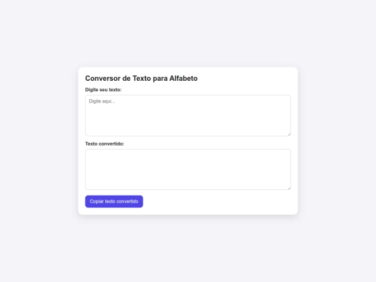 ConversorDeAlfabeto screenshot