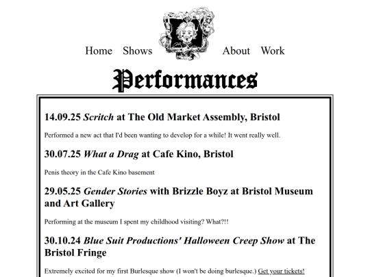 performances screenshot