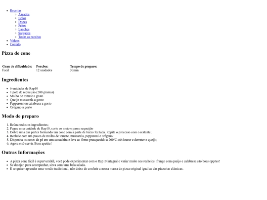 receitas/pizzadecone screenshot