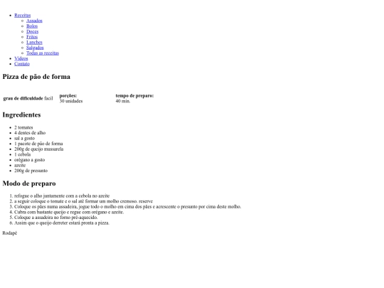 receitas/pizzapaodeforma screenshot