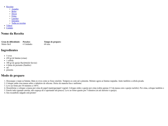 receitas/rocambole screenshot