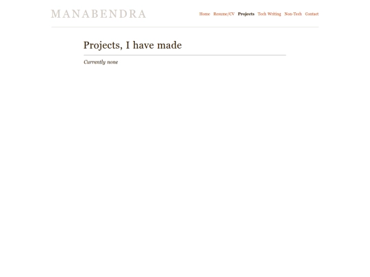 projects screenshot