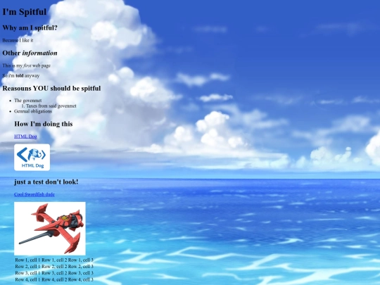 myfirstpage screenshot