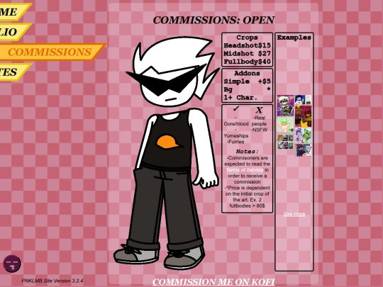 commissions/commissions screenshot