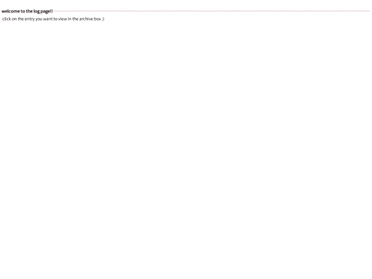 logs/welcome screenshot