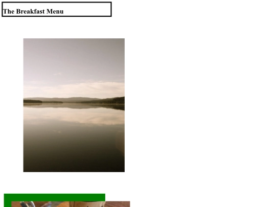 menu screenshot