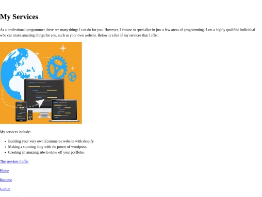 myservice screenshot