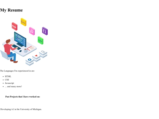 resume screenshot