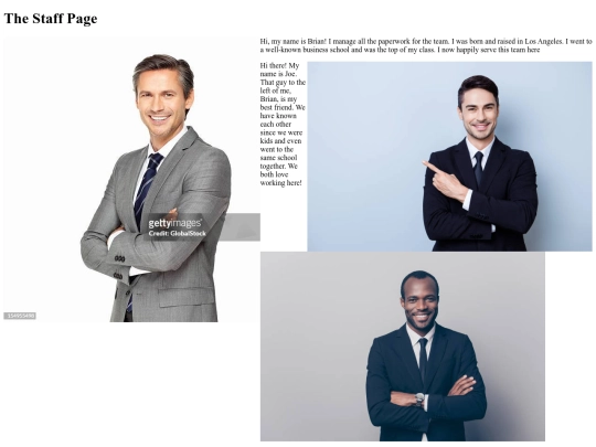 staffpage screenshot