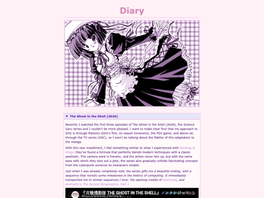 diary screenshot