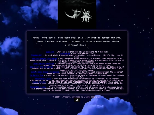links screenshot