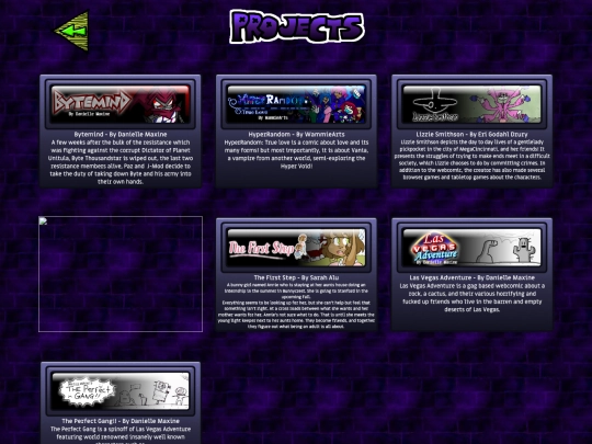 Projects screenshot