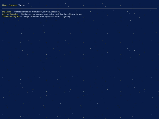 comp/privacy/links screenshot