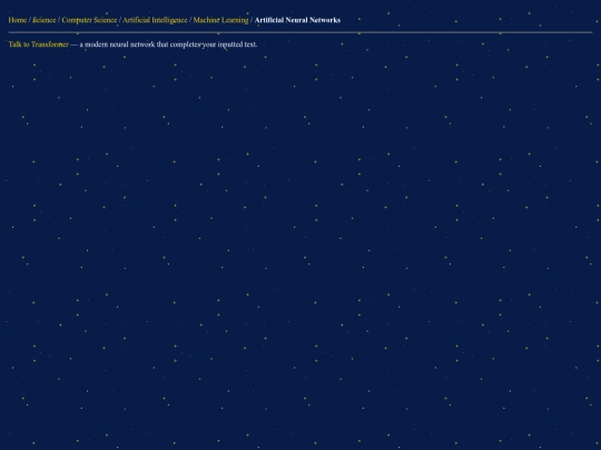 sci/cs/ai/ml/ann/links screenshot