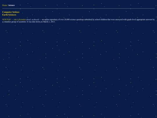 sci/links screenshot