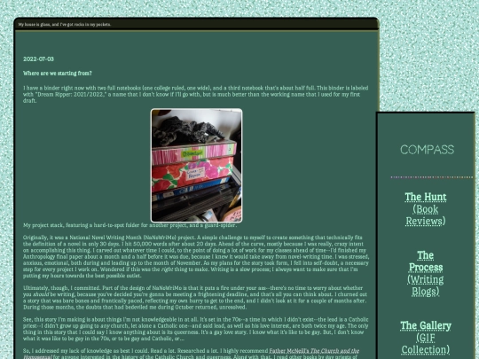 blog screenshot