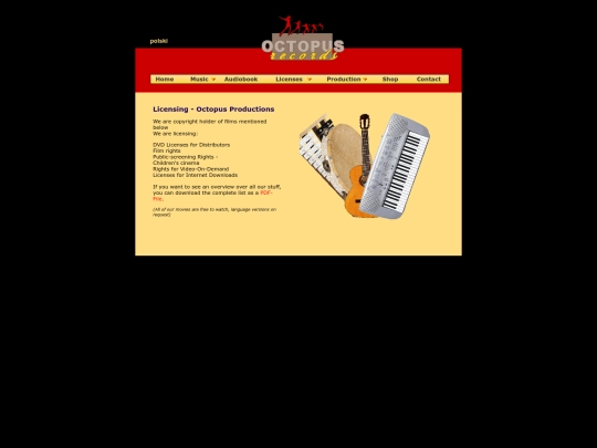 licenses screenshot