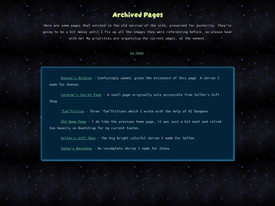 archive screenshot