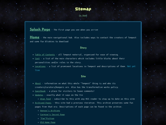 sitemap screenshot