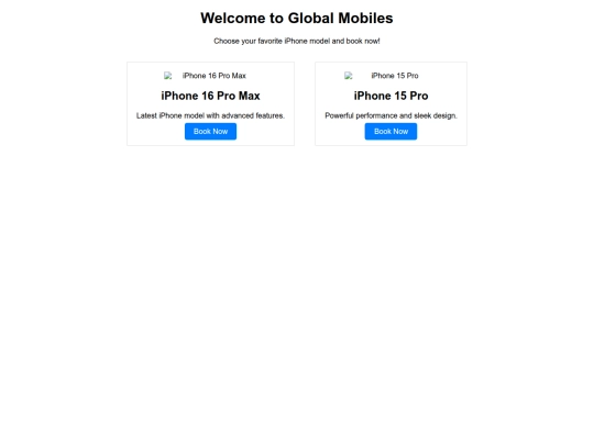 GlobalMobiles screenshot