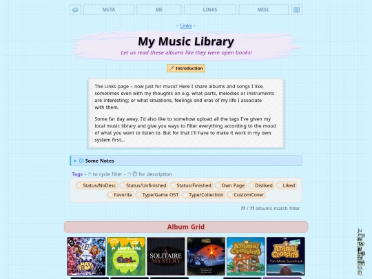 simple/links/music screenshot