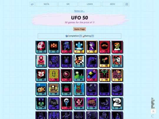 simple/links/notes/ufo-50 screenshot