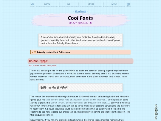 simple/misc/cool-fonts screenshot