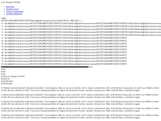 webfontkit-20220306-170901/louis_george_cafe_italic-demo screenshot
