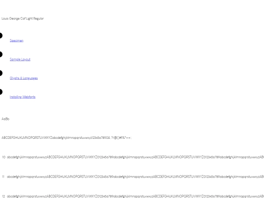webfontkit-20220306-170901/louis_george_cafe_light-demo screenshot