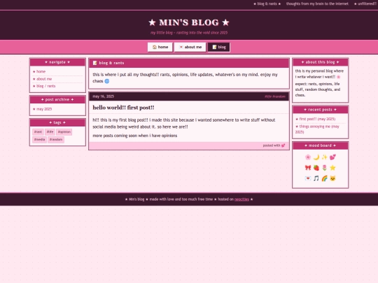 blog screenshot