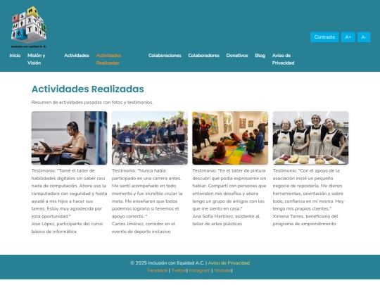actividades-realizadas screenshot