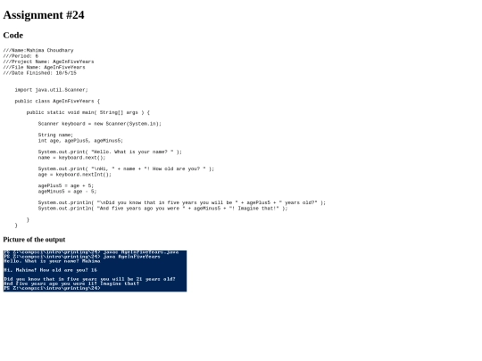 Intro/priniting/24/AgeInFiveYears screenshot