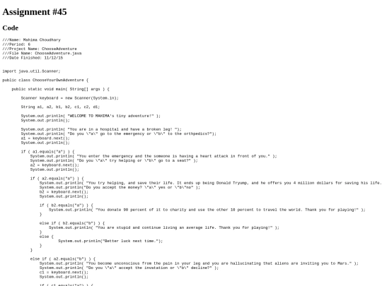 Intro/priniting/45/ChooseAdventure screenshot