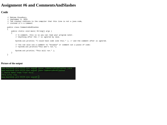 Intro/priniting/6/CommentsAndSlashes screenshot