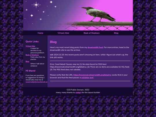 blog screenshot