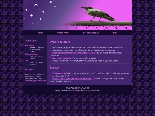 book_of_shadows/spirits/ancestors screenshot