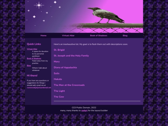 book_of_shadows/spirits/deities screenshot