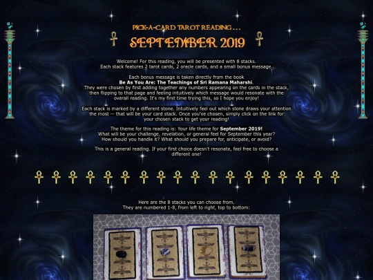 tarot-sep2019 screenshot